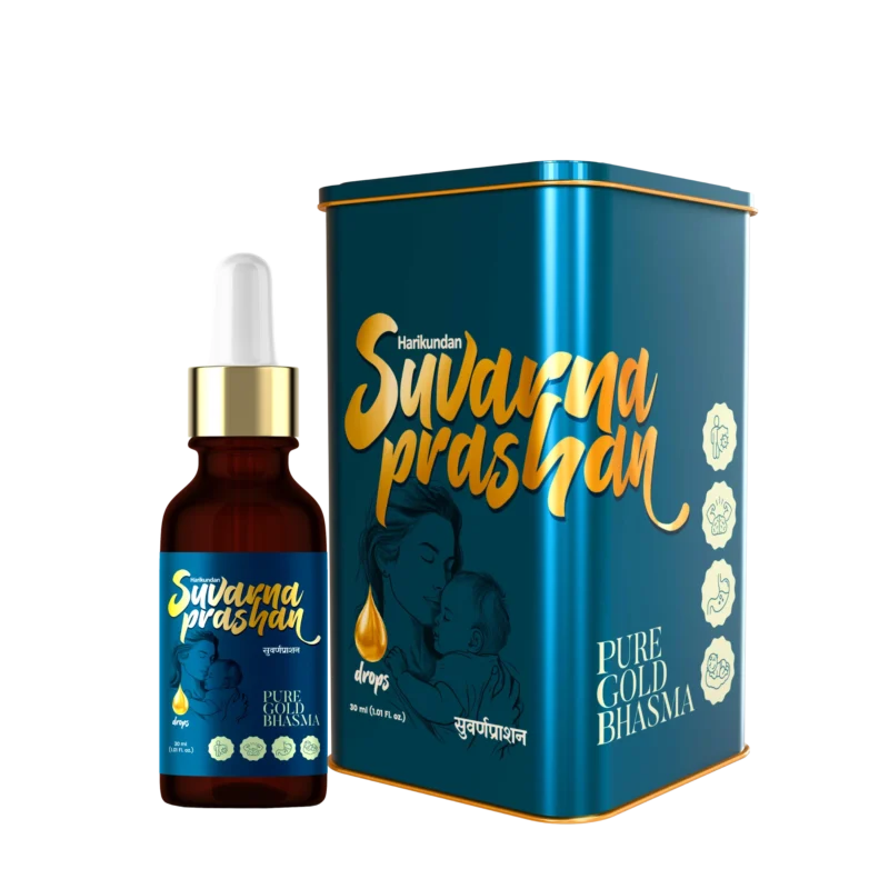 Home harikundan suvarnaprashan drops for kids – natural ayurvedic formula with pure 24ct gold | supports immunity, digestion & healthy growth for kids (0 16 years) – 30ml pack 2